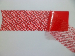 Tamper evident security tape